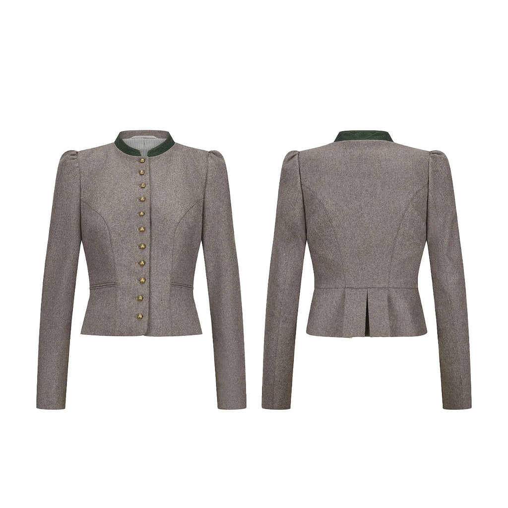 Bavarian Women Dirndl Jacket (Taupe)