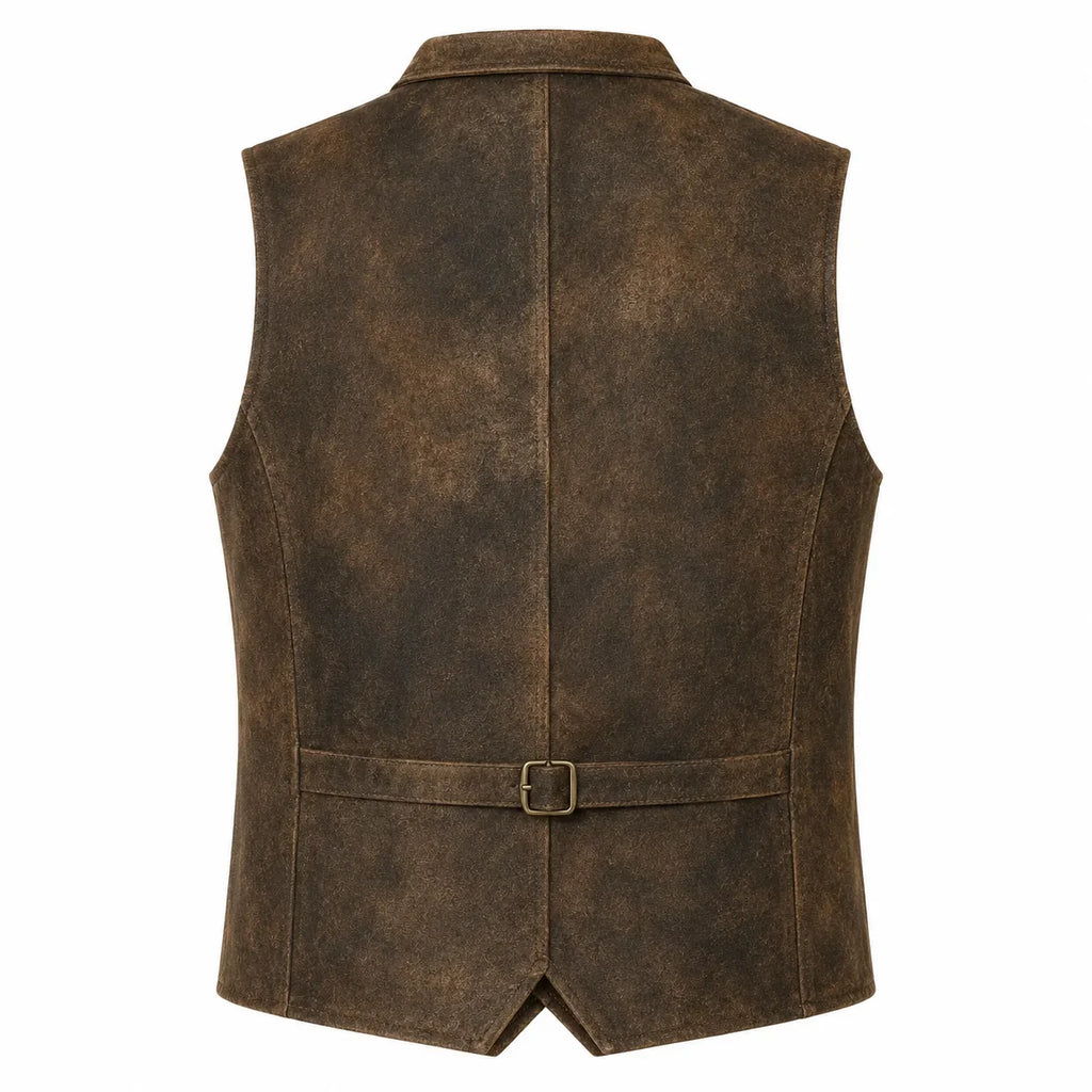 Alpine Heritage Brown Suede Vest