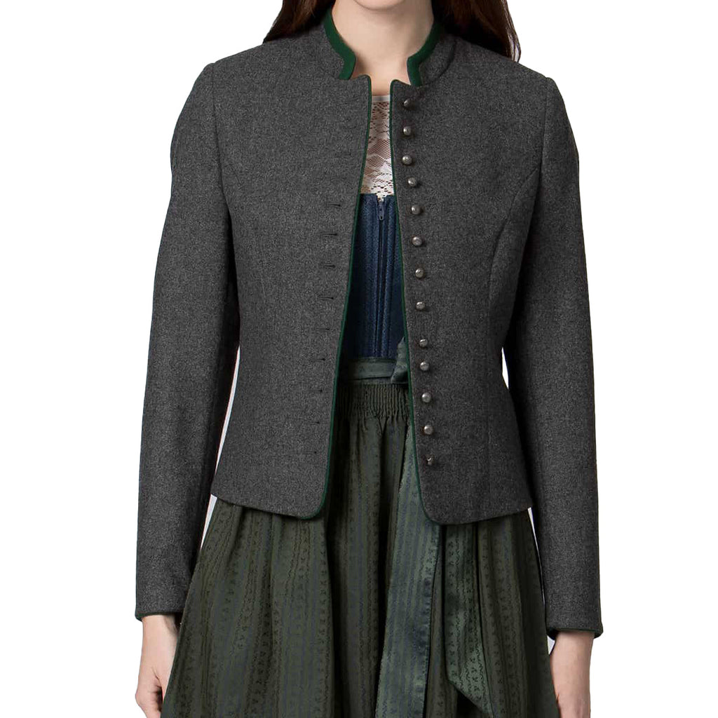 Bavarian Women Dirndl Jacket Black