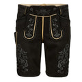 Black shorts with embroidery on a white background