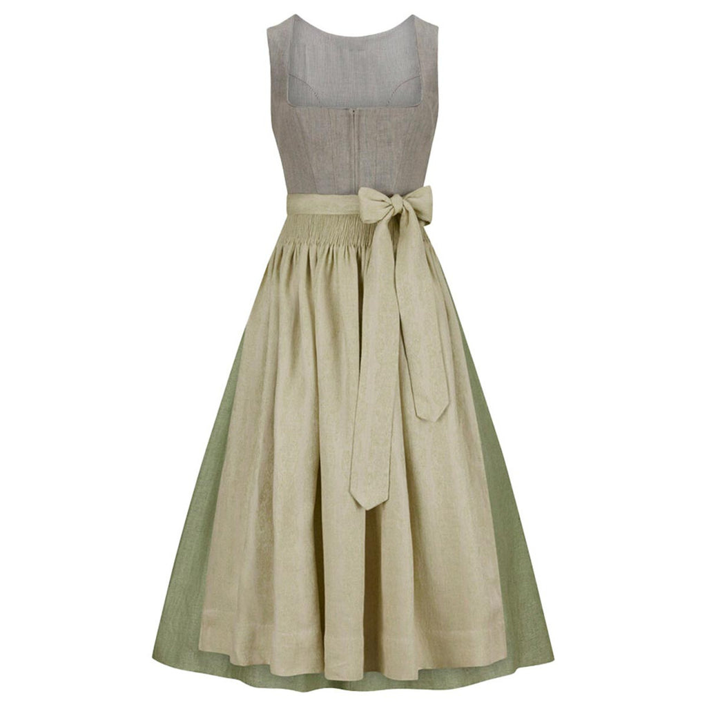 Dirndl Dress Gray & Green