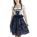 Female Dirndl Blue Midi
