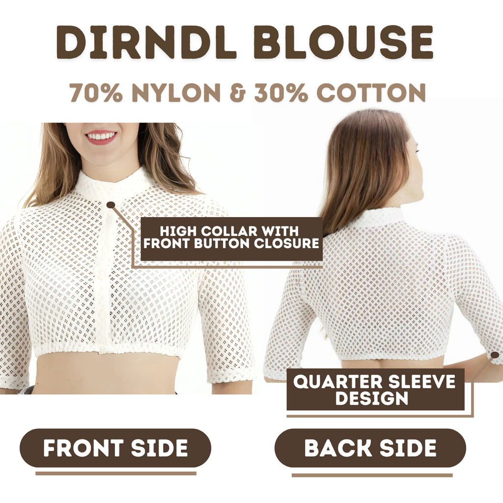 Half Sleeve Dirndl Blouse