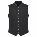 Men's Dark Gray Traditional Trachten Vest