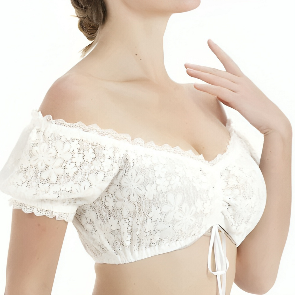 White Short Sleeve Blouse